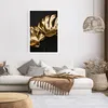 Poster - Poster ohne Rahmen - Golden Blätter Monster - Produktbild-Vorschau 6