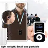 A collage showing a person wearing a tour guide system and a close-up of the receiver device. Náhled obrázku produktu
