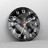 Wanduhr - Rund - Glasuhr - Graffiti Wand Farbe Malerei - Produktbild-Vorschau 4