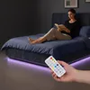 Lit rembourré LED "Tröstiar" avec coffre de lit et matelas Voir les images du produit 8
