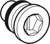 A black and white illustration of a plumbing component. Produktbild-Vorschau