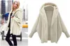 ASKSA Femme Veste Teddy à capuche Longue Polaire Chaud Doux Voir les images du produit 2