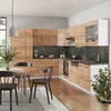 Eckküche Vicco Fame-Line Goldkraft Eiche/Weiß 347 x 60 cm , Produktbild-Vorschau 7