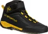 Schwarz-gelbe Zustiegsschuhe für Damen "TX Canyon" von La Sportiva mit Klettverschluss und rutschfester Sohle. Voir les images du produit
