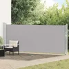 vidaXL Marquise latérale extensible 600x160 cm Gris Voir les images du produit 2