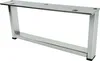 Möbelbein Silber-Chrom, 90 mm hoch, 200 mm lang, elegantes Produktbild-Vorschau 1