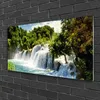 Acrylglasbilder 100x50 Wandbild Druck Wasserfall Bäume Produktbild-Vorschau 2