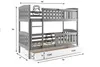 Interbeds Etagenbett Hochbett 190x90cm Stockbett Holzbett Produktbild-Vorschau 3