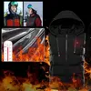 A collage of images showing a heated vest, people wearing winter gear, and a close-up of the vest's interior with a thermometer. Náhľad obrázku produktu