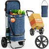MONZANA® 3in1 Einkaufstrolley 56L bis 50 kg klappbar Produktbild-Vorschau 1