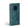 A teal flip-style phone case for a Huawei Mate 20 is shown against a white background. Produktbild-Vorschau
