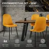 Zestaw 4 krzeseł do jadalni ML-Design z oparciem, Podgląd zdjęcia produktu 2