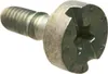 A close-up studio shot of a metal screw on a white background. Produktbild-Vorschau