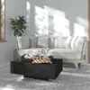 vidaXL Konferenčný stolík čierny 85x55x31 cm Drevo Materiál Náhľad obrázku produktu 2