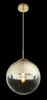Lampada a sospensione VARUS in vetro, 1 luce Ø 25 cm, oro Anteprima dell’immagine prodotto 3