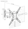 Brateck LPA68-443 Ausziehbare Halterung für TV 23"-55" 30kg Produktbild-Vorschau 5