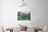 MuchoWow® Poster Ein Zug entlang des blauen Wassers 90x60 Produktbild-Vorschau 3