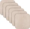 A set of six beige seat cushions arranged in a staggered diagonal pattern against a white background. Anteprima dell’immagine prodotto