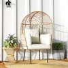 Outsunny Fauteuil en rotin en forme d'oeuf avec coussin Voir les images du produit 8