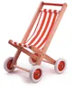 Egmont Toys Puppen-Buggy, Puppenwagen, rot/weiß gestreiftem Produktbild-Vorschau 3