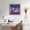 Gerahmtes Poster - Schwarzer Rahmen - Kosmos Baum Wiese - Produktbild-Vorschau 6