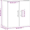 vidaXL Nástěnná skříň Sonoma dub 60x31x60 cm výrobek ze Náhled obrázku produktu 8