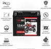 Langzeit Gel Motorradbatterie YT12B-BS 12Ah 12V Produktbild-Vorschau 2