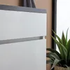 80 cm Waschtischunterschrank in Weiß und Waschtischplatte Produktbild-Vorschau 5