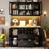 Flieks Küche Hochschrank mit Led, Küchenbuffet Produktbild-Vorschau 3