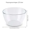 Miska salatarka szklana, średnica 20 cm, pojemność 2,5 Podgląd zdjęcia produktu 2