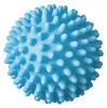 A close-up, studio shot of a single blue dryer ball with many small protrusions. Produktbild-Vorschau