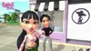 Two animated characters stand in front of a store with a large sign. Podgląd zdjęcia produktu