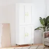 vidaXL Hoge kast, wit, 69,5 x 34 x 180 cm, houtvezel Productafbeelding-voorbeeld 1