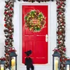 Weihnachtskranz mit LED, 50 cm, rot-grün, Beeren, Tannenzapfen Produktbild-Vorschau