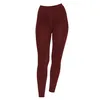 Damen Leggings Einfarbig Rot Amaranth Größe 48-50 Produktbild-Vorschau 1