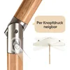 Sekey Balkonschirm 200 cm Ø Holzoptik, Knickbar, Stabiler Produktbild-Vorschau 5