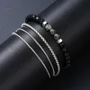 Armband Set Herren, Cooles Armband Männer, Mehrreihig, aus Produktbild-Vorschau 4