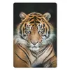 MuchoWow® Mauspad Mousepad Tiger - Schwarz 40x60 cm - Produktbild-Vorschau 1