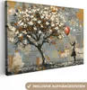 Leinwand Bilder 90x60 cm - Lebensbaum - Graffiti - Produktbild-Vorschau 1