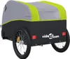 vidaXL Fahrradanhänger Schwarz und Grün 45 kg Eisen Produktbild-Vorschau 9