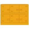 vidaXL Kredens żółty musztardowy 99x39x73 cm stalowy Podgląd zdjęcia produktu 6