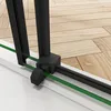 AICA Schiebetür 100x200cm，8mm NANO ESG-Glas，Komplett Produktbild-Vorschau 6