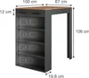 Bartisch Vicco Repose Goldkraft Eiche/Anthrazit 67 x 100 Produktbild-Vorschau 2