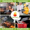 6-teiliges Silikon Backhandschuh Set,Hitzebeständige Produktbild-Vorschau 3
