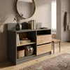 Komoda Szafka RTV 100x76x39 cm Antracyt Dąb Wotan Podgląd zdjęcia produktu 2