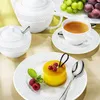Filiżanka z spodkiem Wilmax, 90 ml, biała porcelana, Podgląd zdjęcia produktu 5