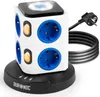 Duronic ET8L Mehrfachsteckdose | Steckdosenwürfel mit 3 USB Produktbild-Vorschau 1