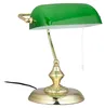 Relaxdays Bankerlampe mit Zugschalter, grüner Schirm, Produktbild-Vorschau 10