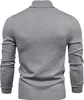 Herren Einfarbig Feinstrick Pullover mit Halber Produktbild-Vorschau 2