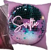 Taylor Swift Quadratisches Kissen, Zierkissen lila 40x40 Produktbild-Vorschau 4